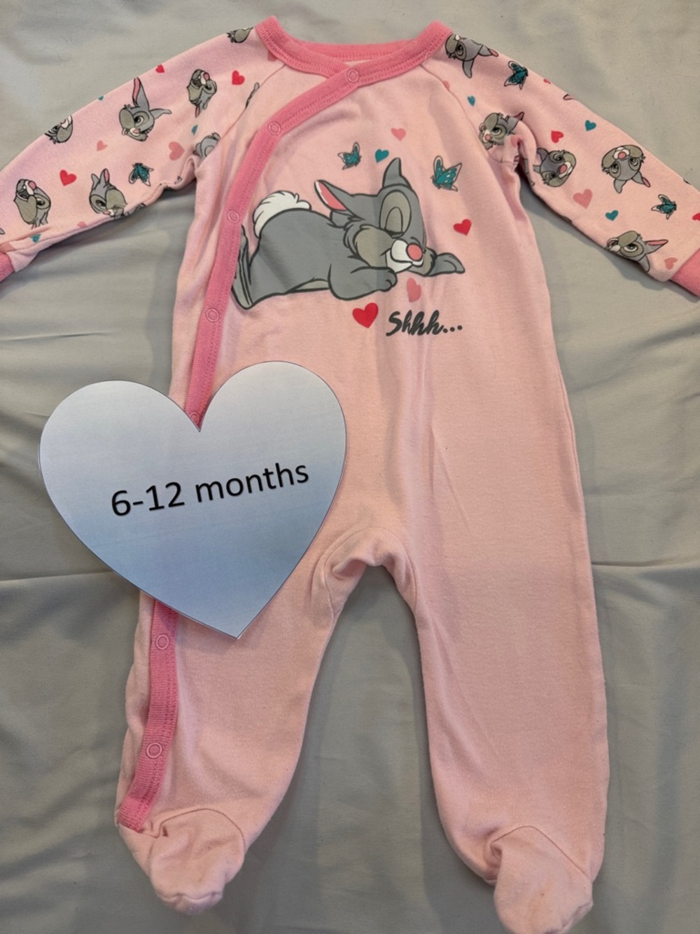Disney Baby Pink Footie/Sleeper/Romper